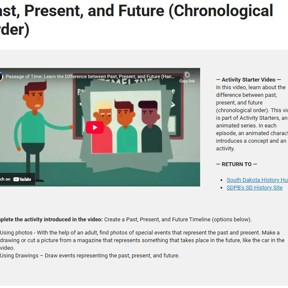 Preview thumbnail for resource 'Past, Present, and Future (Chronological Order)  Activity Starter'