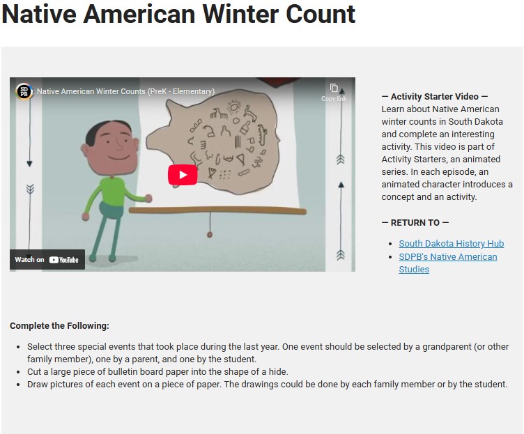 Placeholder image for 'Native American Winter Count Activity Starter'