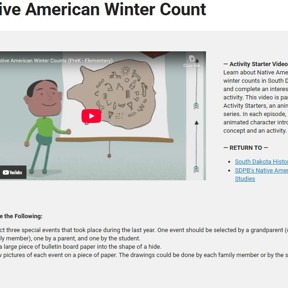 Preview thumbnail for resource 'Native American Winter Count Activity Starter'