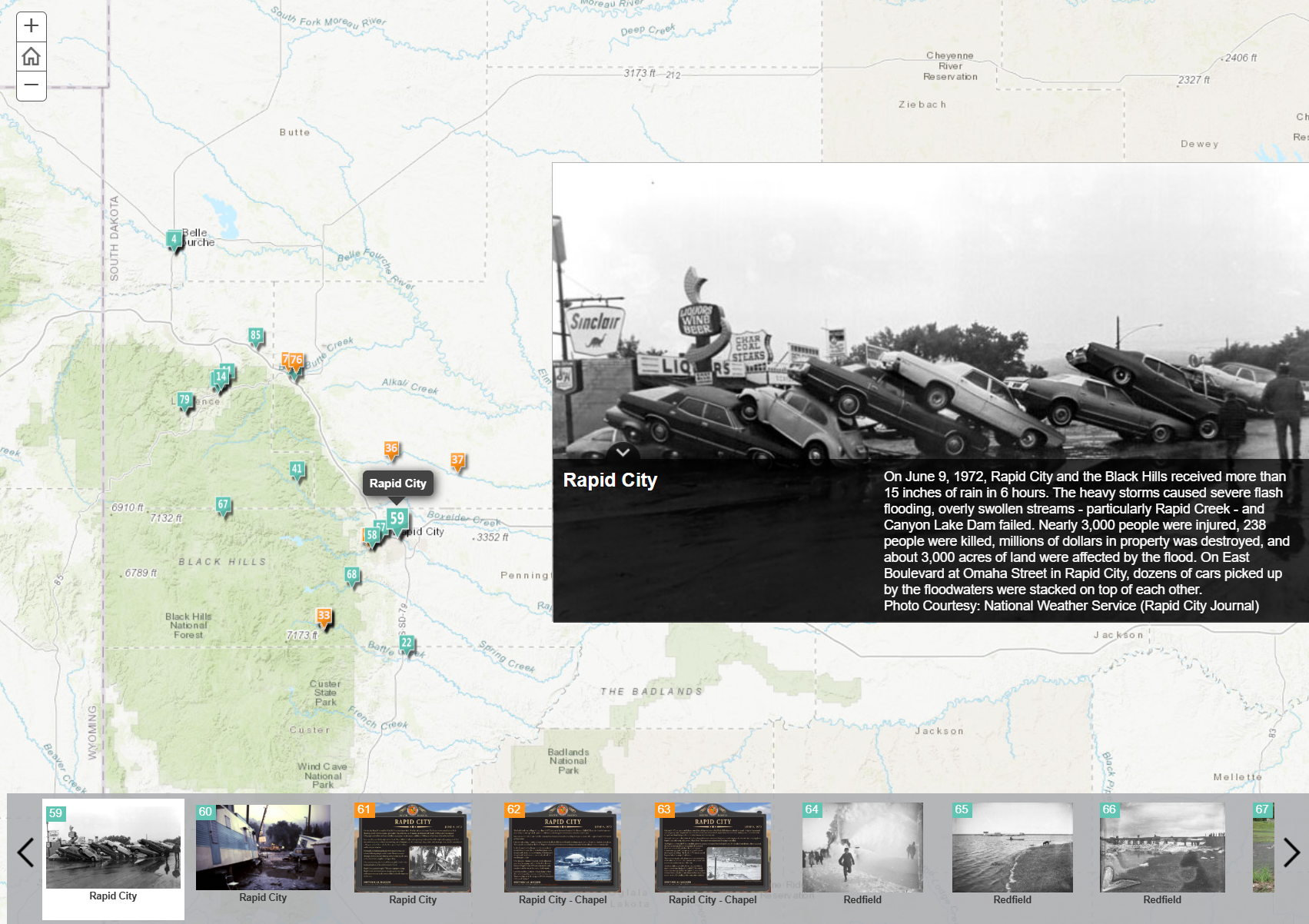 Placeholder image for 'South Dakota's Flood History (Interactive Map)'