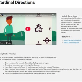 Preview thumbnail for resource 'Cardinal Directions Activity Starter'