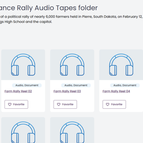 Preview thumbnail for resource 'South Dakota Farm Alliance Rally Radio Broadcast, 1985'